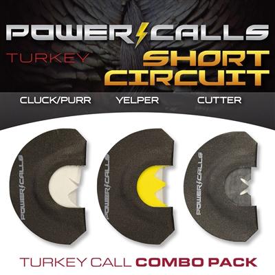 Power Calls 24226 Short Circuit Combo Turkey Call 3-Pack Black - View 2