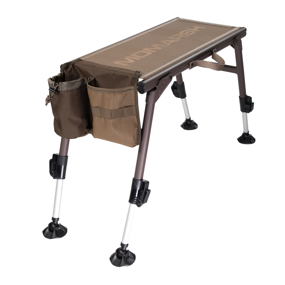 MOmarsh 31592 Mobile Bench Seat Tan, Adjustable Legs, Mesh Seat, 4.5 lbs - View 2