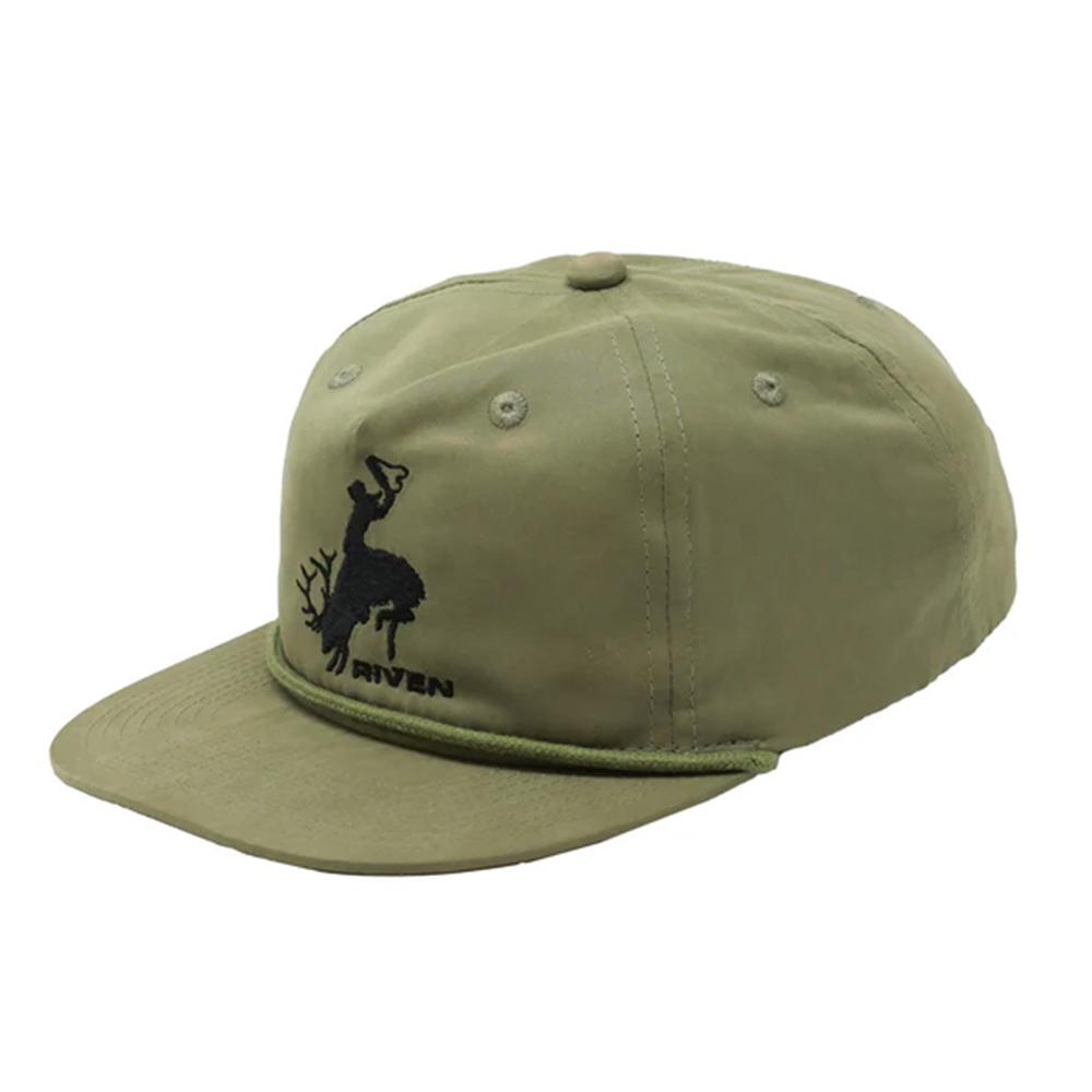 Riven Bucking Elk Rope Hat Loden Green - View 2