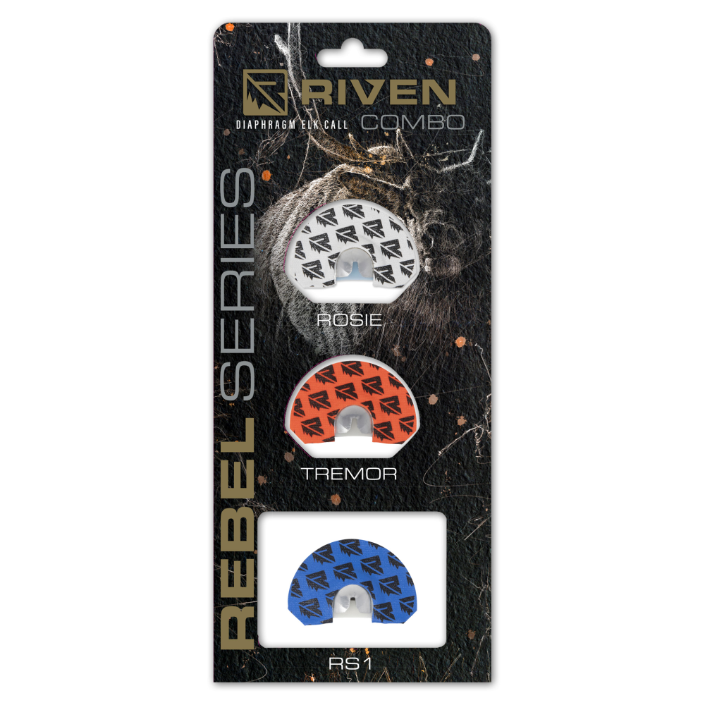 Higdon Outdoors 65235 Rebel Elk Call 3-Pack White/Orange/Blue - View 2