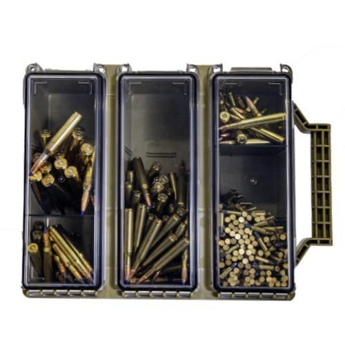 Berry's 33805 Tri-Can Triple Ammo Can Tan Plastic with Cam-Lock Latch - View 2