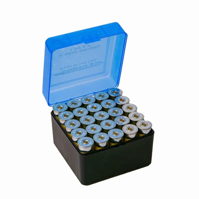 Berry's Shot Shell Ammo Box 12 ga 3 25rd Blue/Black - View 2