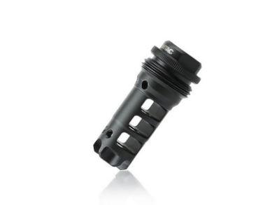 Lantac USA DGN556BASR Muzzle Brake 223/5.56 1/2-28 Nitride Black - View 2
