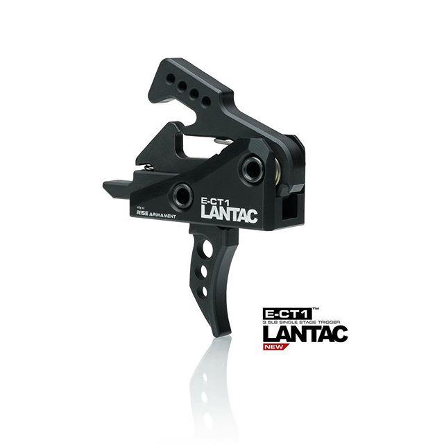 Lantac USA E-CT1 Trigger AR-15 3.5 lb Curved Black Anodized S7 Steel - View 2