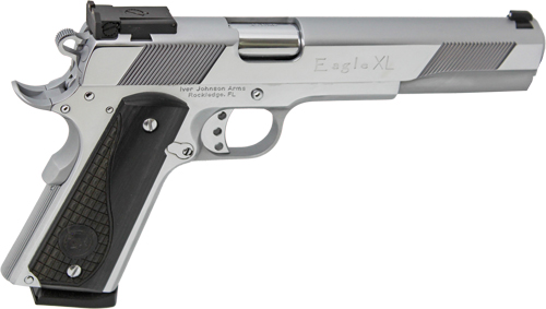 Iver Johnson EAGLE XLC-45 45 ACP 6" Chrome Adj Sights 8rd Walnut Grips - View 2