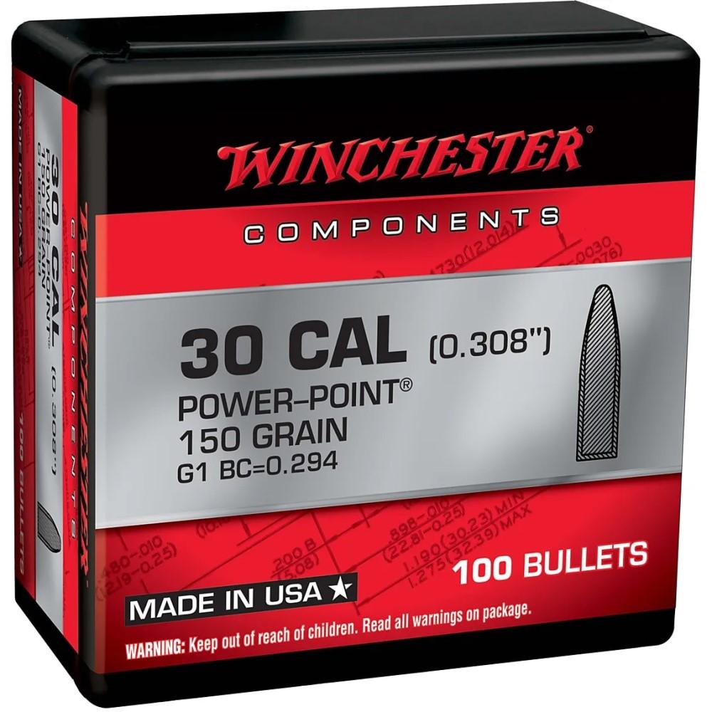 Winchester WB30PP150X .30 Caliber 150 Grain JSP Projectiles 100 Count - View 2