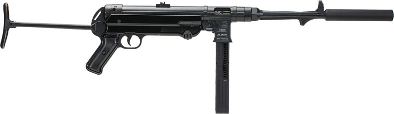 Blue Line Solutions Mauser MP-40 Carbine .22LR Rifle, 23rd Capacity, 16.3" Barrel, Black Finish, Adjustable Sight - View 2