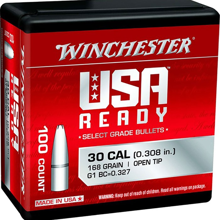 Winchester WBR30168 Centerfire Rifle 308 Win 168 gr Open Tip 100 Box - View 2