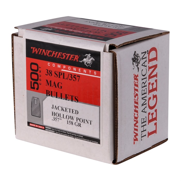 Winchester Ammo Centerfire Handgun Reloading 357 Mag 158 gr JHP 500 Per Box - View 2