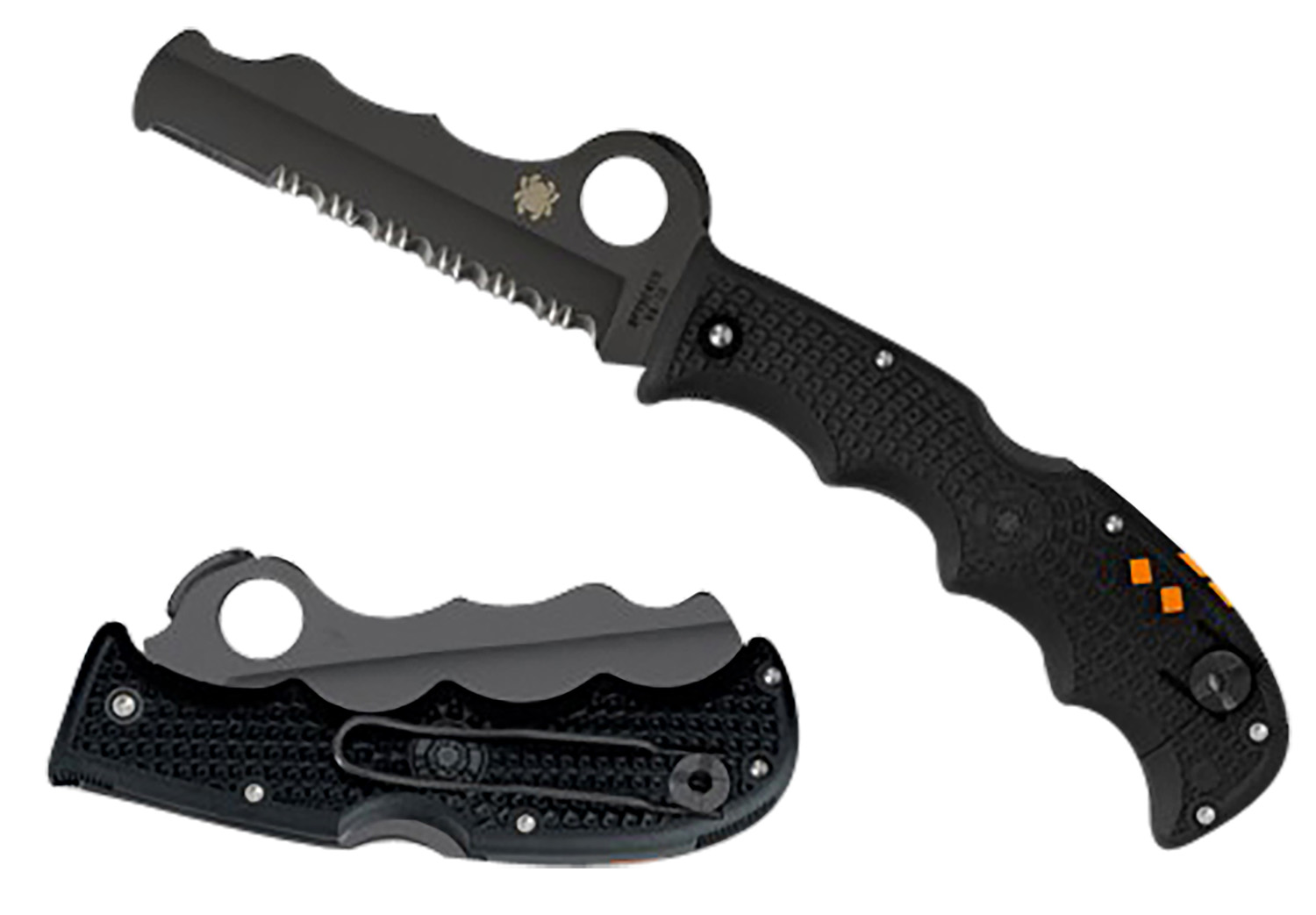 Spyderco C79PSBBK Assist Knife with Carbide Tip and Black Blade - View 2