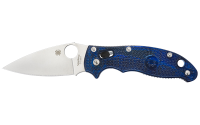 Spyderco C101PBL2 Manix 2 Trans-Blue Knife CTS-BD1 Blade - View 2