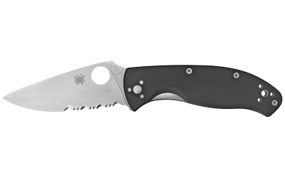 Spyderco C122GPS Tenacious 3.39" Folding Knife, 8Cr13MoV, Black G10 Handle - View 2
