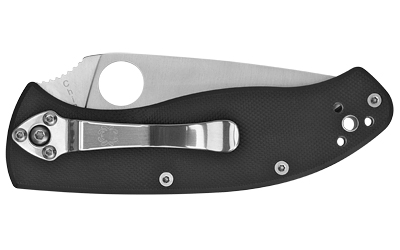 Spyderco C122GPS Tenacious 3.39" Folding Knife, 8Cr13MoV, Black G10 Handle - View 3