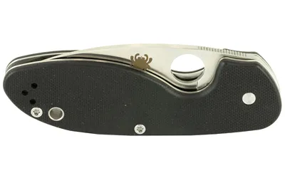 Spyderco C216GP Efficient Knife, 2.98" Plain Edge, Black G-10 Handle - View 2