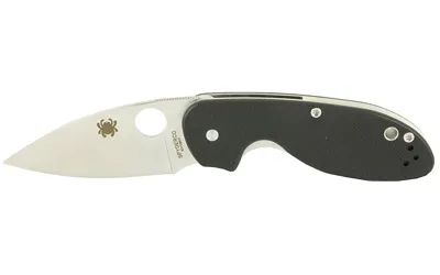 Spyderco C216GP Efficient Knife, 2.98" Plain Edge, Black G-10 Handle - View 3