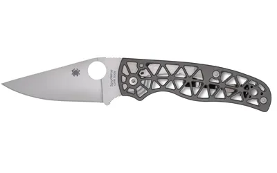 Spyderco C266ALP Edgerati 3.57" Drop Point Satin CPM S30V Aluminum Handle - View 2