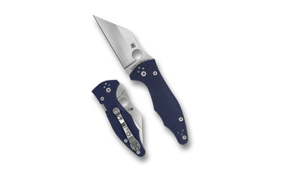 Spyderco C85GPCBL2 Yojimbo 2 3.20" Folding Wharncliffe Plain CPM SPY27 SS Blade, Cobalt Blue G10 Handle - View 2