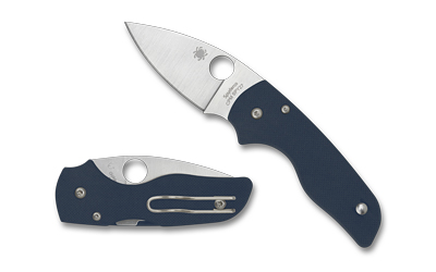 Spyderco Lil' Native C230GPCBL Folding Knife CPM SPY27 Steel G10 Handle - View 2