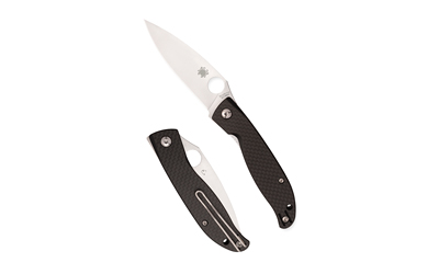 Spyderco Mantra 4 Carbon Fiber Folding Knife 3.34" Drop Point Blade 7.5" - View 2