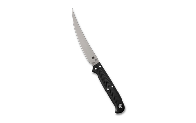SPYDERCO SHELTER COVE 5.78" BLACK G10 SATIN BLADE G-10, 8Cr17MoV, Full-Flat-Grind, Fixed - View 2