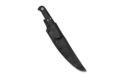 SPYDERCO SHELTER COVE 5.78" BLACK G10 SATIN BLADE G-10, 8Cr17MoV, Full-Flat-Grind, Fixed - View 3