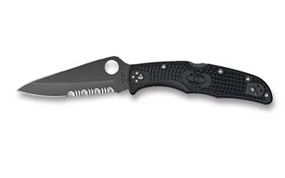 Spyderco C10PSBBK Endura 3.7" Black Blade Knife - View 2