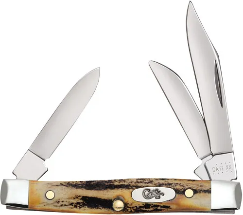 Case Cutlery SM Stockman 3BLD Stag Knife - View 2