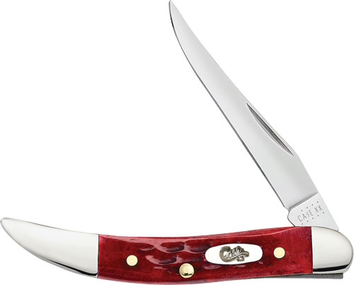 Case Cutlery SM Texas Tpick 1BLD 3" Red Bone Knife 00792 - View 2
