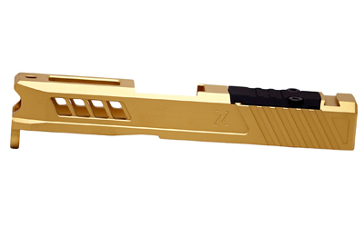 True Precision TP-G43S-G-RMS Axiom Slide Gold TiN RMS Optic Cut Glock 43/43X - View 2