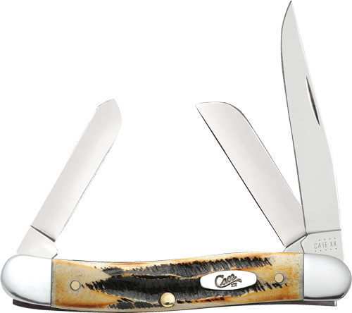 Case 03578 Stockman Medium Folding Knife 2.57 in Tru-Sharp SS Brown BoneSta - View 2