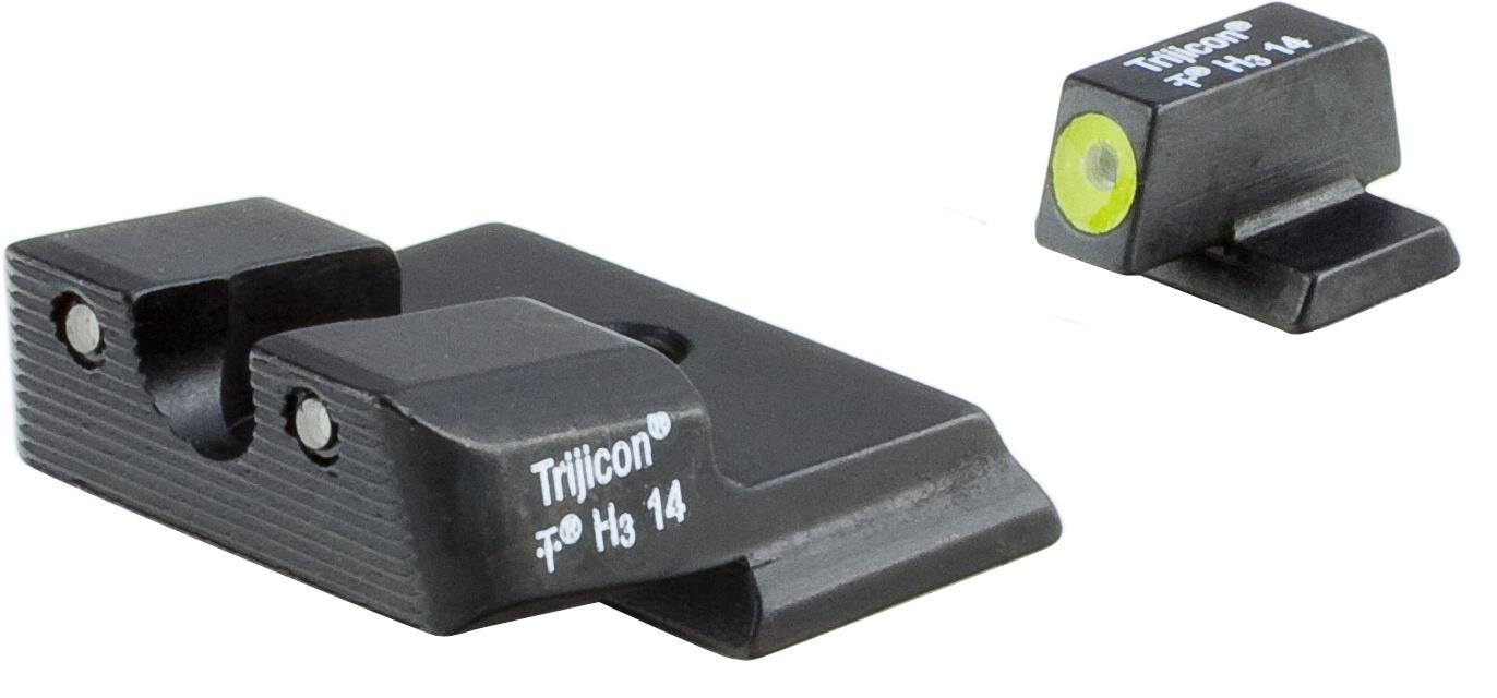Trijicon HD Night Sight Set - Yellow Front, S&W M&P Shield, Green Tritium Lamps, 12-Year Warranty - View 2
