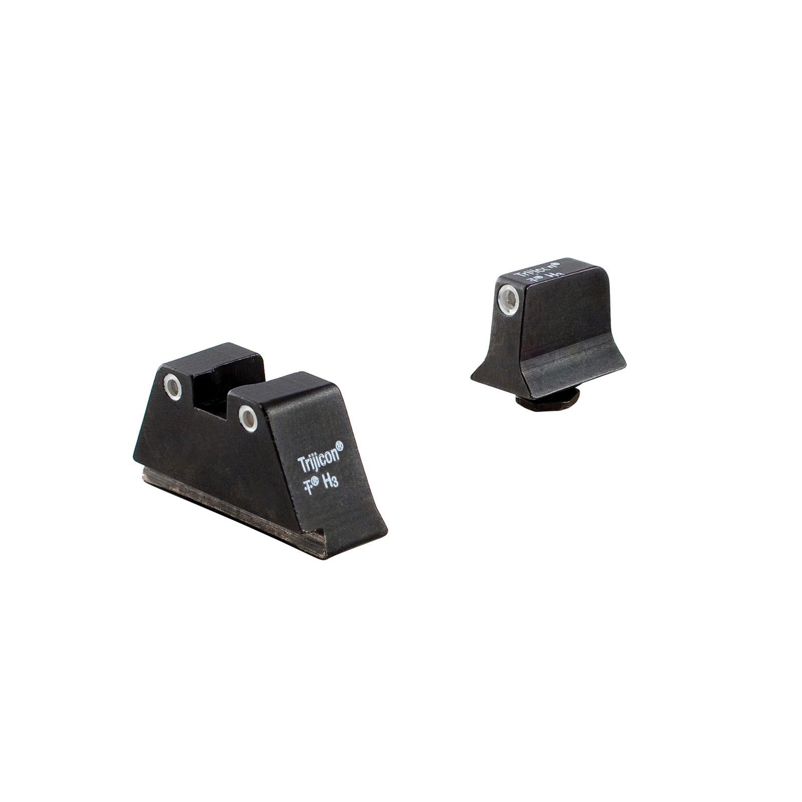 Trijicon Bright & Tough Suppressor Night Sight Set - Glock 20/21/29/30/36/40/41, Green Tritium, White Outline, Shock-Resistant - View 2