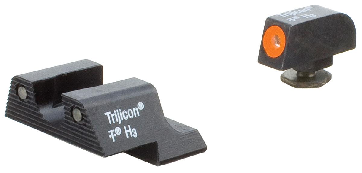 Trijicon HD Night Sights Glock 42 43 43X 48 Green Tritium Orange Outline - View 2