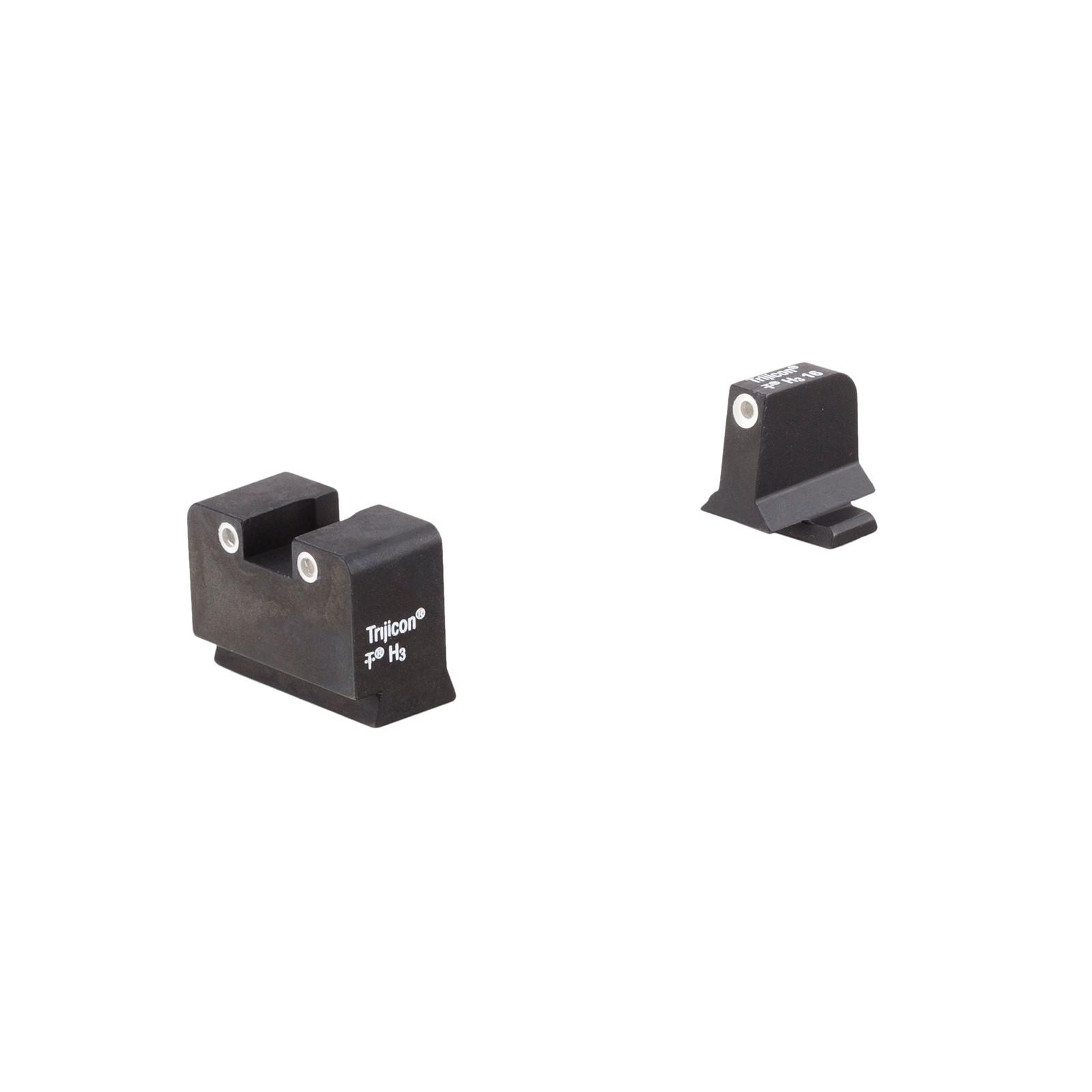 Trijicon Bright & Tough Tritium Suppressor Height Sights - Black, Three-Dot Iron, Sig Sauer 9mm/.357SIG Calibrated, RMR Backup - View 2