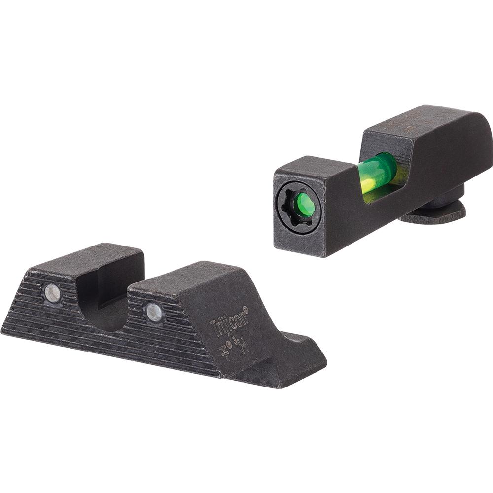 Trijicon GL801C601102 Night Sight Set for Glock 17 19 22 45 Black Green - View 2