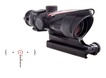 Trijicon ACOG 4x32mm Red Horseshoe Dot Rifle Scope, Dual Illuminated, .223 BDC, Compact Telescopic Sight - View 2