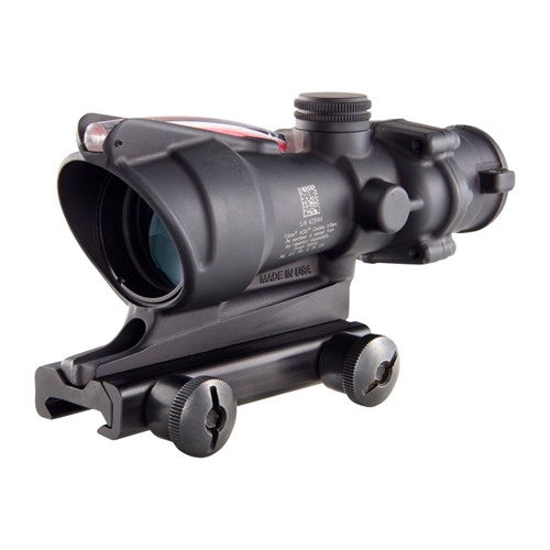 Trijicon 100220 ACOG Black Hardcoat Anodized 4x32mm Illuminated Red Hor... - View 2