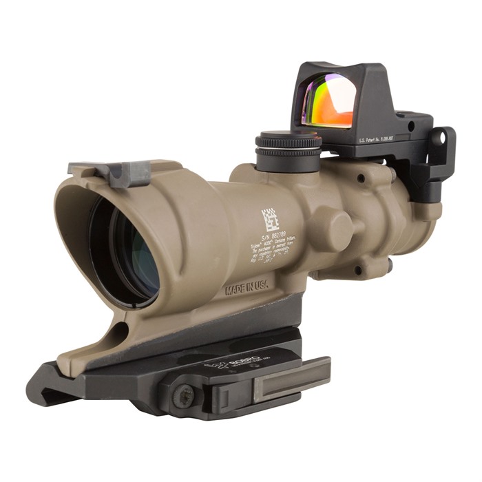 Trijicon ACOG 4x32mm Amber Illuminated Crosshair Rifle Scope, RMR 100555, Durable Aircraft-Aluminum-Alloy, Fog/Waterproof, Shock-Resistant - View 2