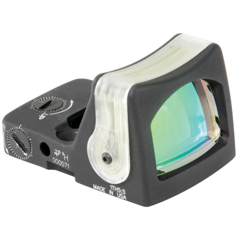 Trijicon RMR RM05G Reflex Sight: 1x Magnification, 9.0 MOA Green Dot, Fiber Optics & Tritium Illumination, Rugged Forged Aluminum - View 2