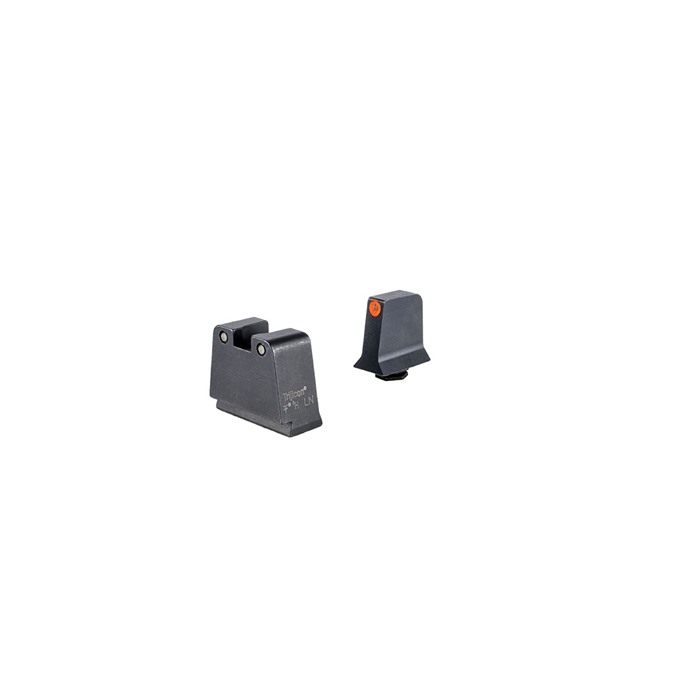 Trijicon GL243C601142 Suppressor Height Sights - Glock Slim Frame, Green Tritium, Orange Front - View 2