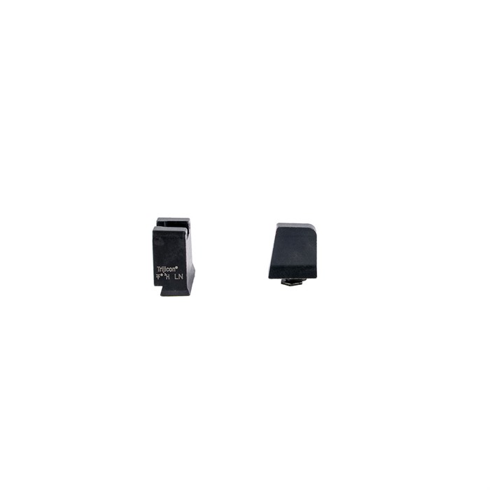 Trijicon GL243C601142 Suppressor Height Sights - Glock Slim Frame, Green Tritium, Orange Front - View 3