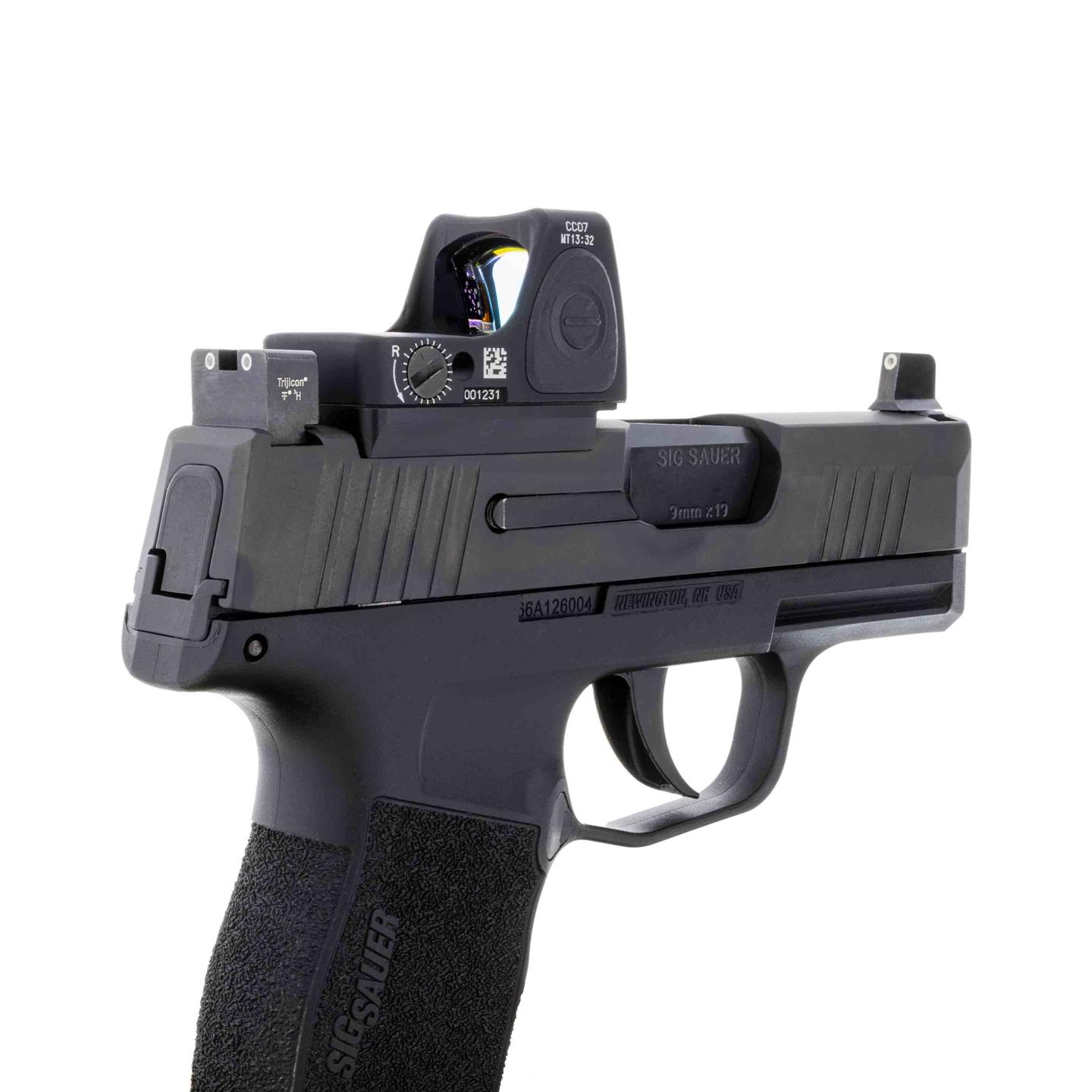 Trijicon AC32124 RMRcc Mount Plate Black 7075 Aluminum Sig P365 Gen II - View 2