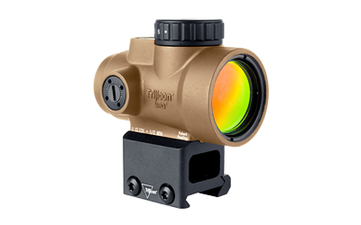 Trijicon 2200349 MRO SD Coyote Tan 1x25mm 2 MOA Green Dot Reticle Lower 1/3 Co-Witness Mount - View 3