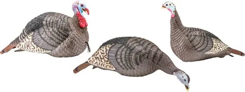 HS Strut 100006 Strut-Lite Flock Wild Turkey Species Multi Color Synthetic 3 Per Pack - View 2