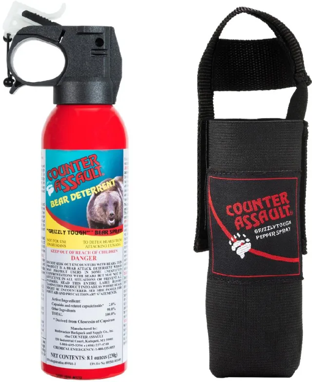 Counter Assault 15067025 Bear Spray 8.1oz 32ft Range 7s Spray with Holster - View 2