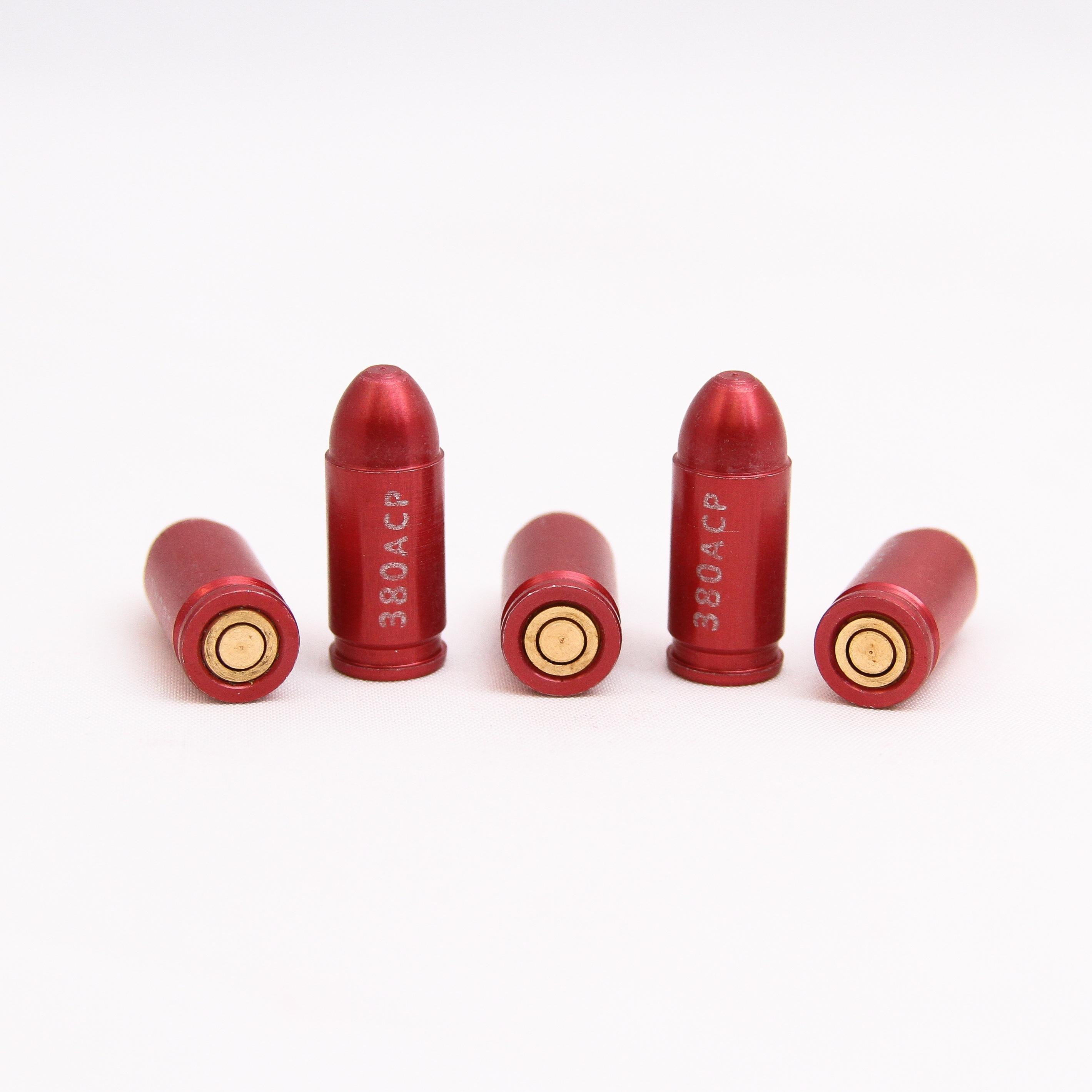Carlson's 00063 Snap Cap Pistol .380 ACP 5-Pack Aluminum Training Tool - View 2
