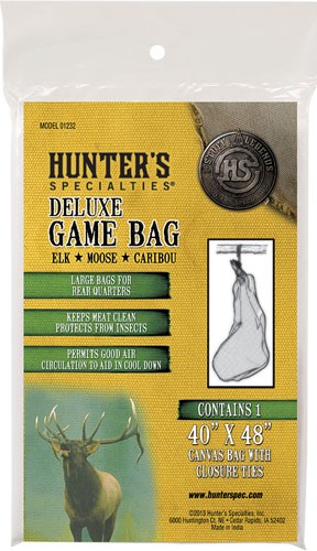 HS Game Hanging Bag Deluxe Heavy Duty 40"x48" Reusable - Meat Air Fresh & Clean - Washable & Includes Ties - View 2