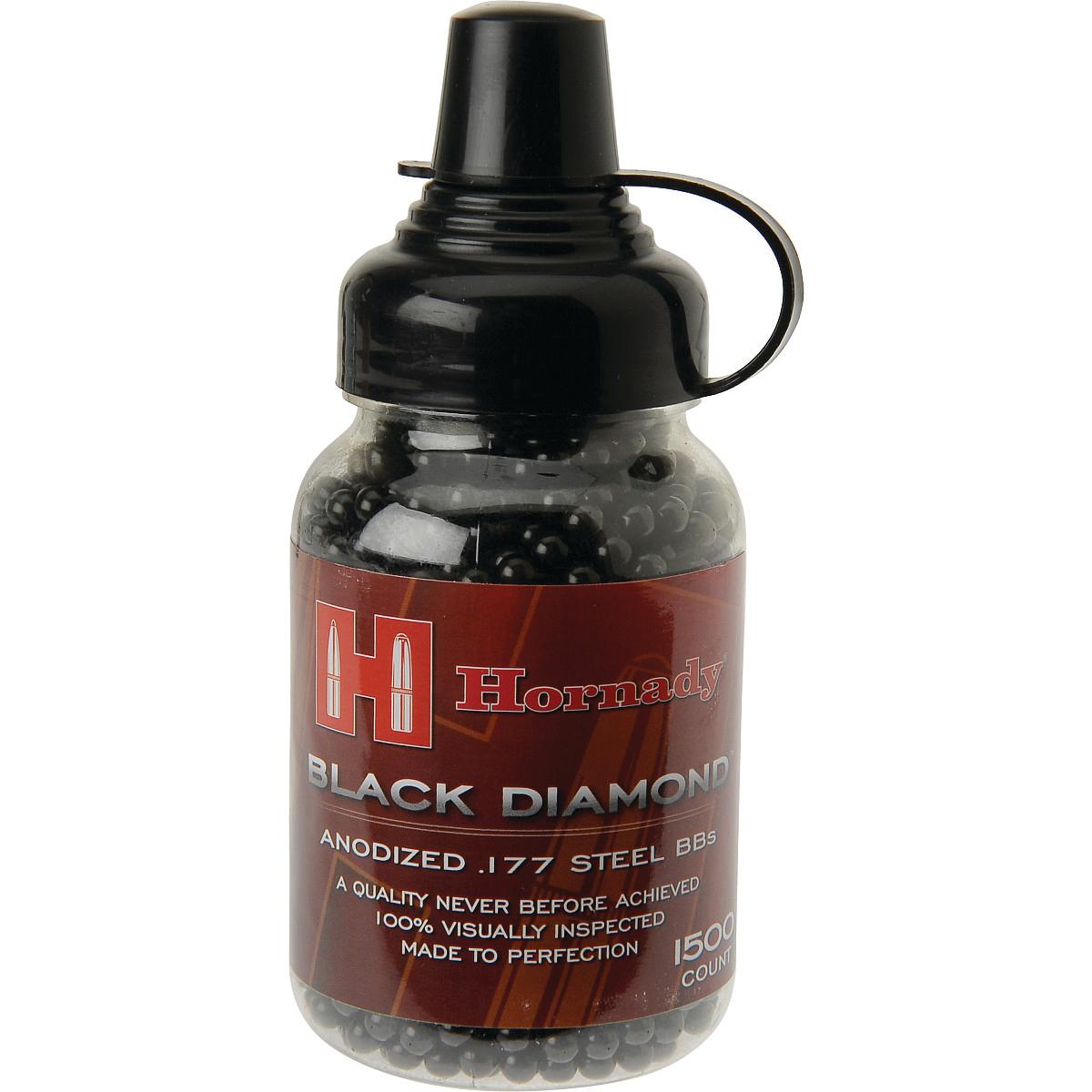 Umarex Hornady Black Diamond Anodized Steel BBs .177, 1500 Count, High Speed & Accuracy, Model 2211056 - View 2