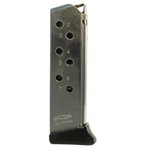 Walther PPK/S Nickel Detachable 7-Round Magazine, .380 ACP, Polymer Material, Stainless Finish - View 2