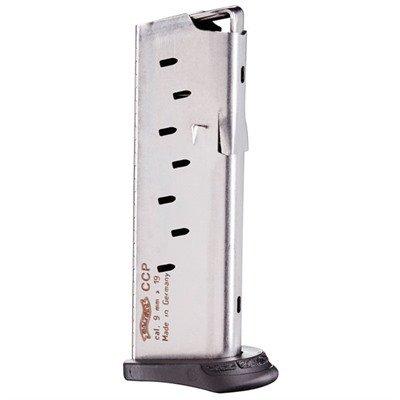Walther Arms CCP 9mm Luger Magazine 8rd Stainless Steel Natural Finish - View 2